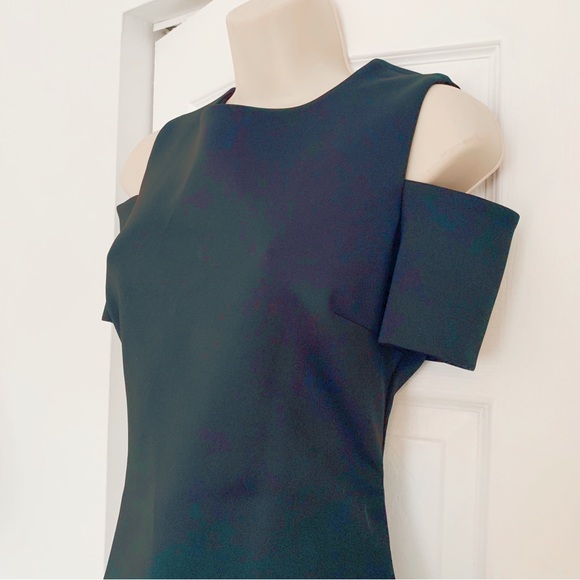 Calvin Klein Peekaboo Shoulder Midi Black Dress - Picture 7 of 12